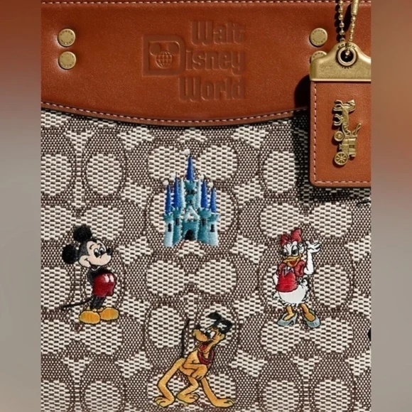 Coach Brown and Tan Crossbody Bag with Disney Design - Picture 7 of 15